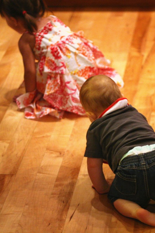 Henry chasing Liliana