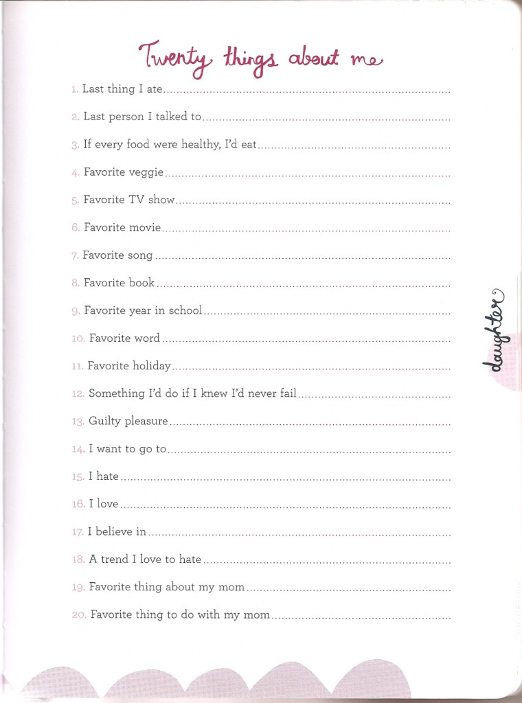 Things About Me in Just Between Us