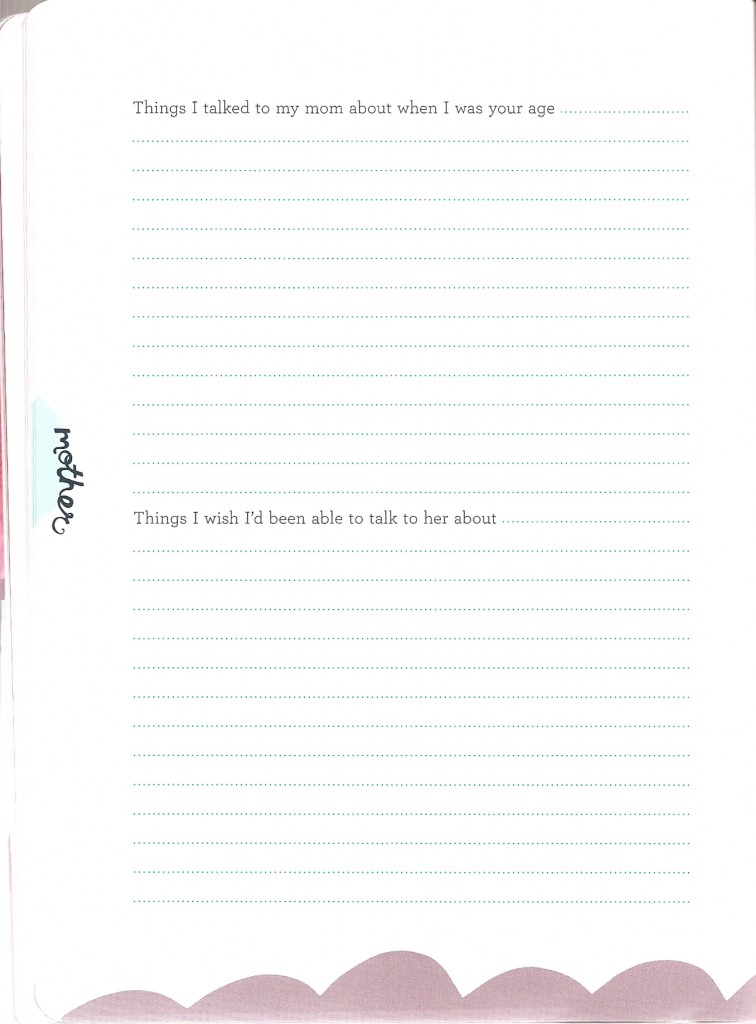 Things I talked to my mom about when I was your age